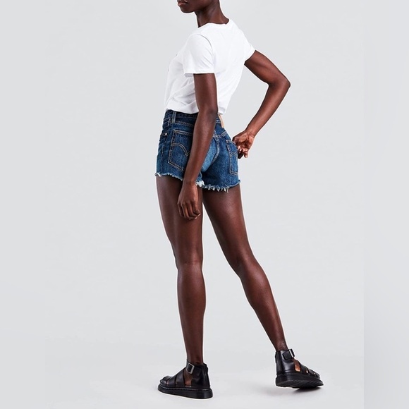 Levi's Women's 32317-0038 501 Short Short, Color:Blue (Echo Park 0038) Size: W29 - Picture 2 of 14